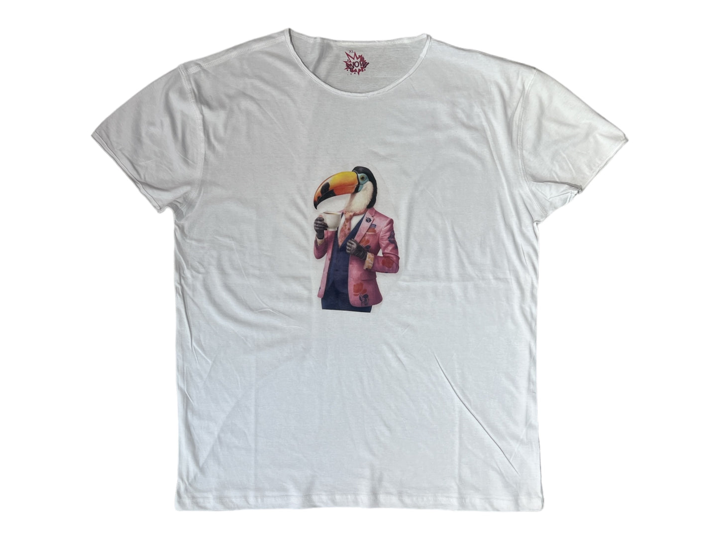 T-shirt uomo con stampa tucano